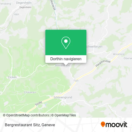 Bergrestaurant Sitz Karte