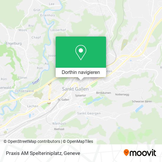 Praxis AM Spelteriniplatz Karte