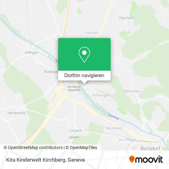 Kita Kinderwelt Kirchberg Karte
