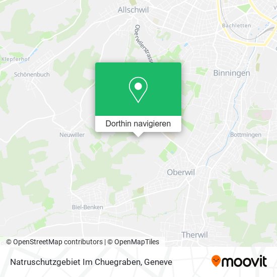 Natruschutzgebiet Im Chuegraben Karte