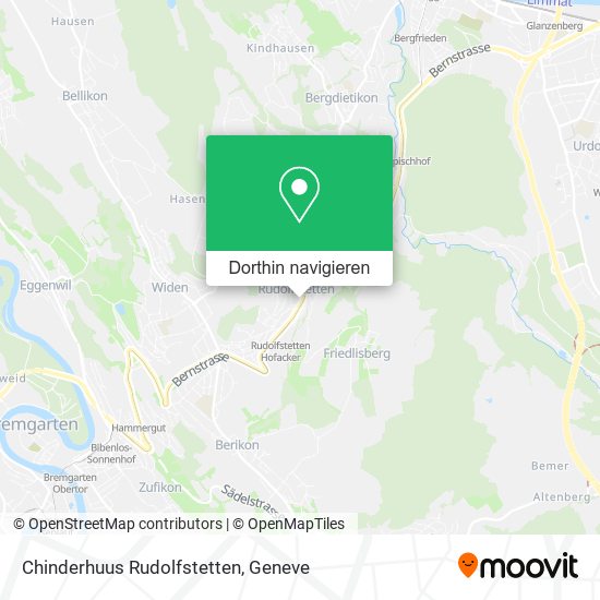 Chinderhuus Rudolfstetten Karte