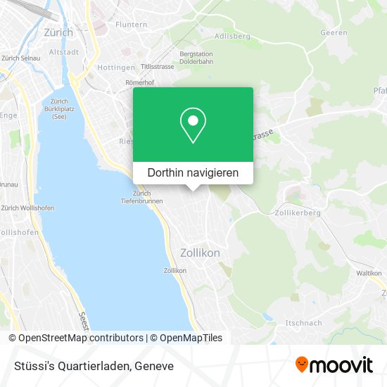 Stüssi's Quartierladen Karte
