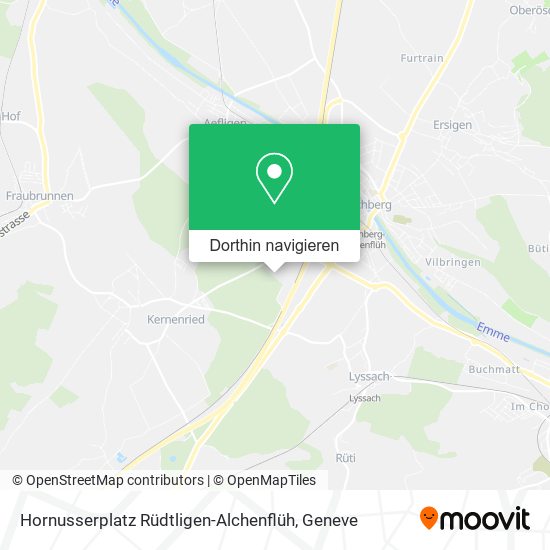 Hornusserplatz Rüdtligen-Alchenflüh Karte