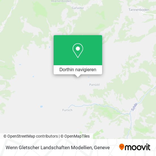 Wenn Gletscher Landschaften Modellien Karte