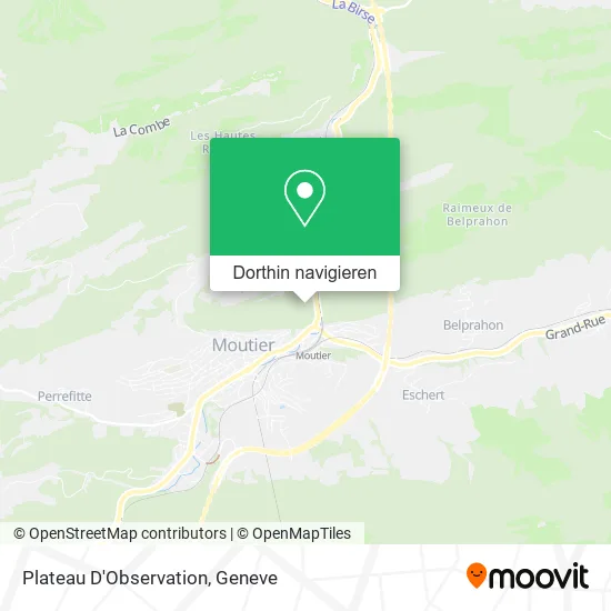 Plateau D'Observation Karte