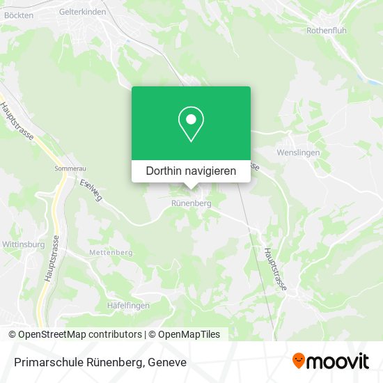 Primarschule Rünenberg Karte