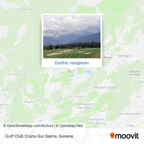 Golf Club Crans-Sur-Sierre Karte