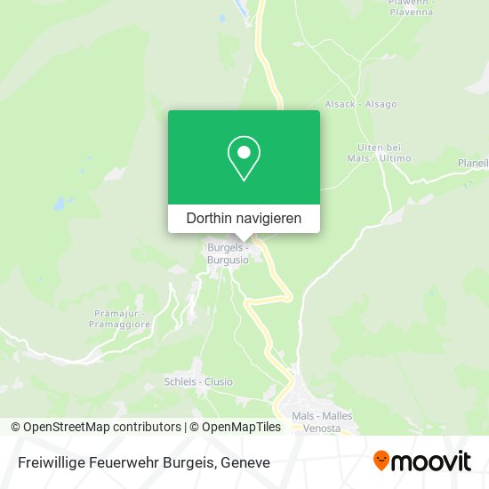 Freiwillige Feuerwehr Burgeis Karte