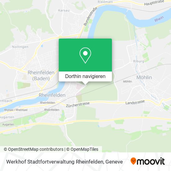 Werkhof Stadtfortverwaltung Rheinfelden Karte