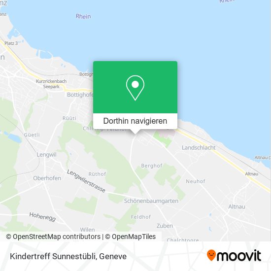 Kindertreff Sunnestübli Karte