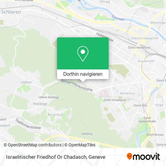 Israelitischer Friedhof Or Chadasch Karte