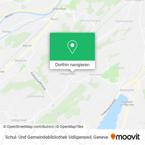 Schul- Und Gemeindebibliothek Udligenswil Karte