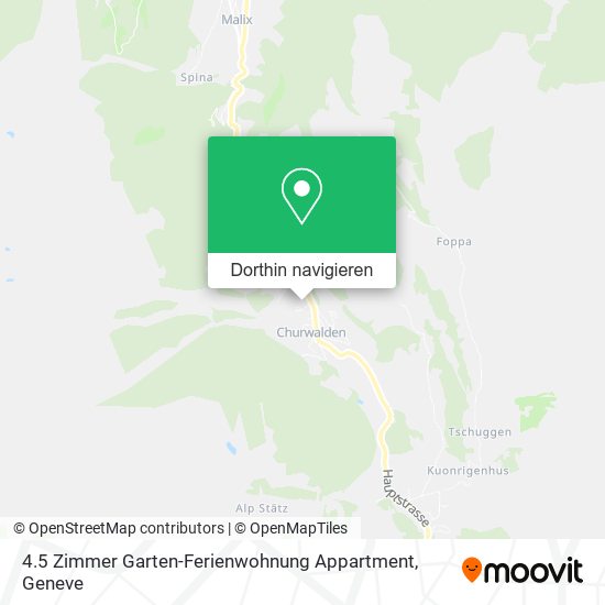 4.5 Zimmer Garten-Ferienwohnung Appartment Karte