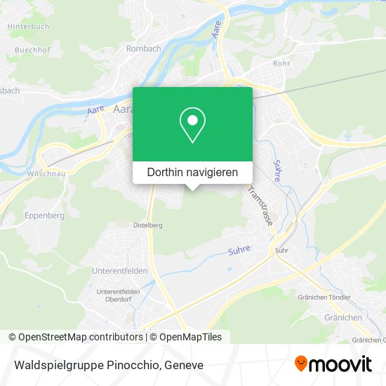 Waldspielgruppe Pinocchio Karte