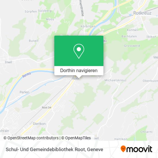Schul- Und Gemeindebibliothek Root Karte