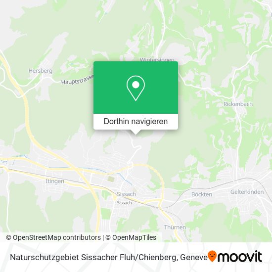 Naturschutzgebiet Sissacher Fluh / Chienberg Karte