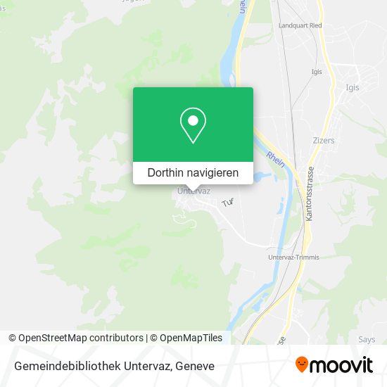 Gemeindebibliothek Untervaz Karte