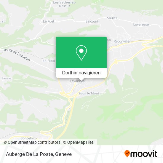 Auberge De La Poste Karte
