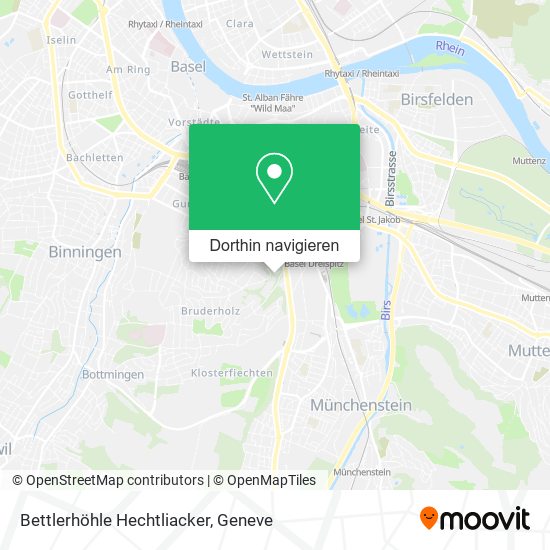 Bettlerhöhle Hechtliacker Karte