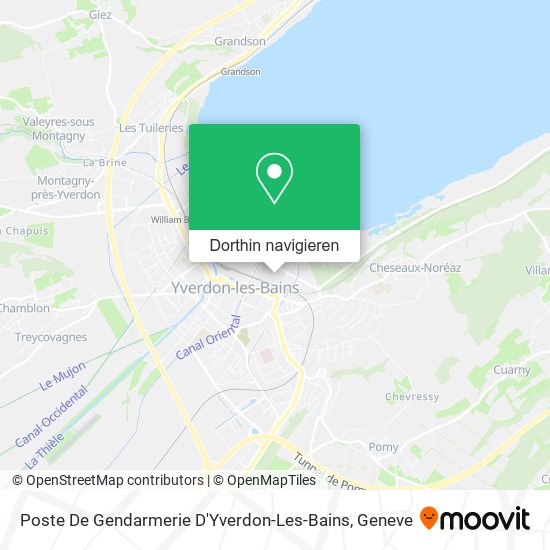 Poste De Gendarmerie D'Yverdon-Les-Bains Karte