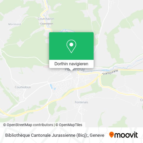 Bibliothèque Cantonale Jurassienne (Bicj); Karte