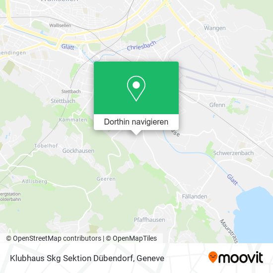 Klubhaus Skg Sektion Dübendorf Karte