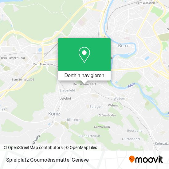 Spielplatz Goumoënsmatte Karte