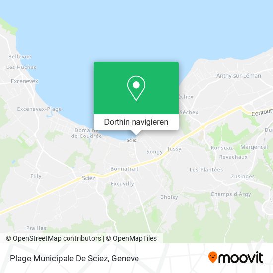 Plage Municipale De Sciez Karte