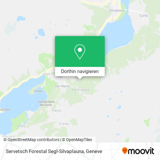 Servetsch Forestal Segl-Silvaplauna Karte