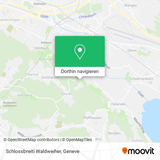 Schlossbreiti Waldweiher Karte