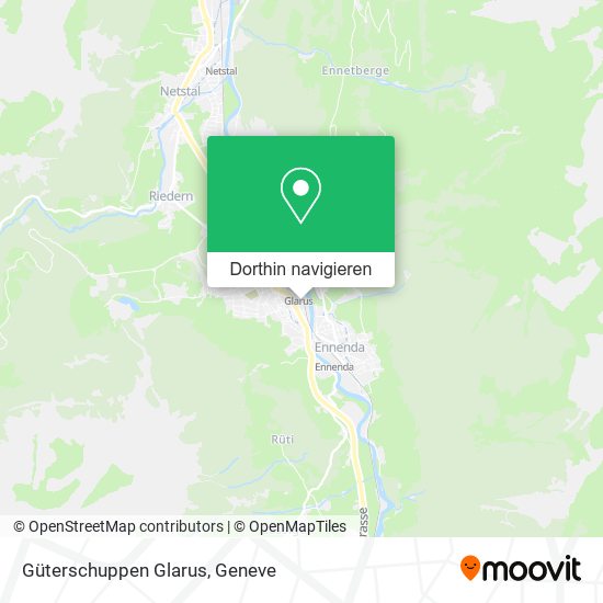 Güterschuppen Glarus Karte