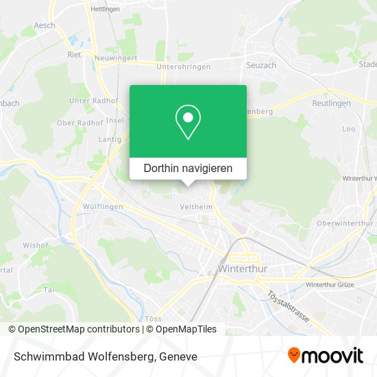 Schwimmbad Wolfensberg Karte