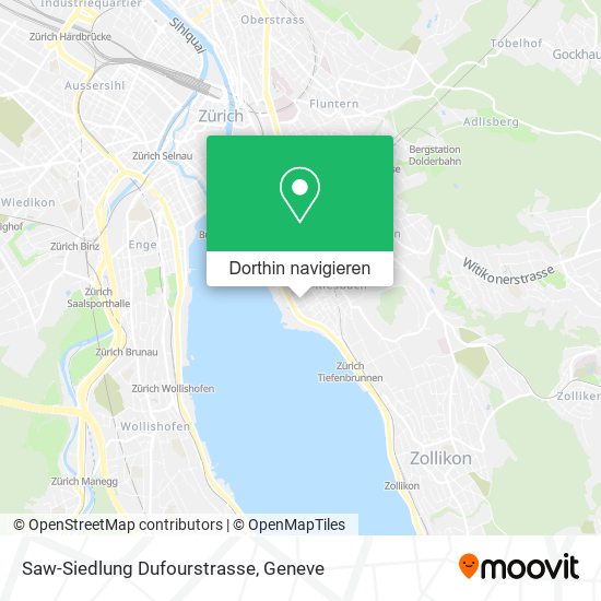 Saw-Siedlung Dufourstrasse Karte