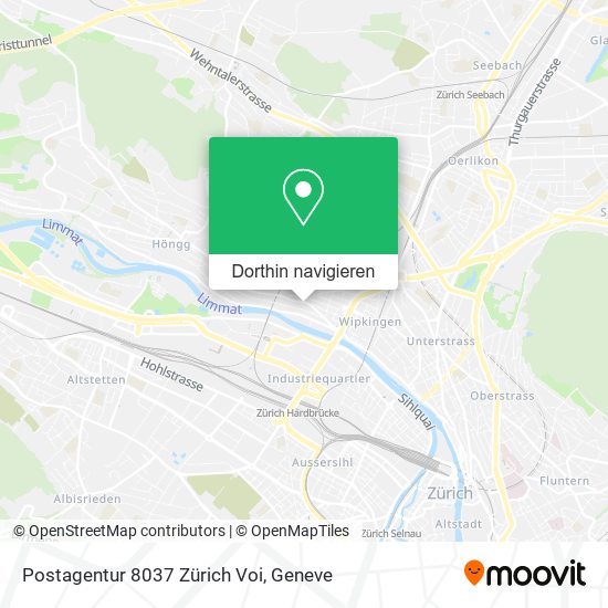 Postagentur 8037 Zürich Voi Karte