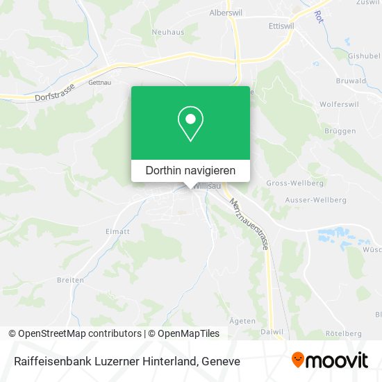Raiffeisenbank Luzerner Hinterland Karte