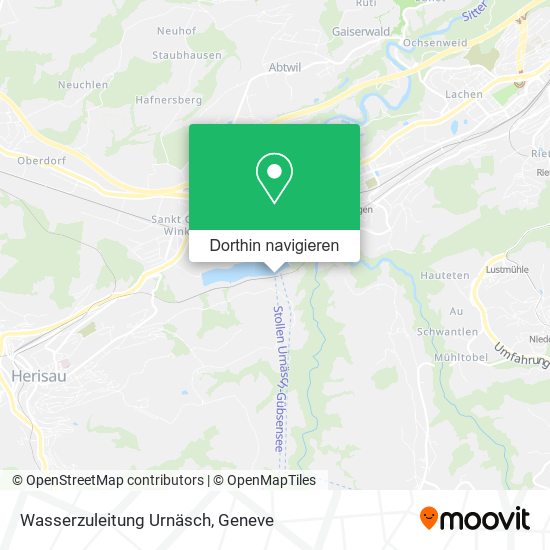 Wasserzuleitung Urnäsch Karte