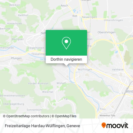 Freizeitanlage Hardau-Wülflingen Karte