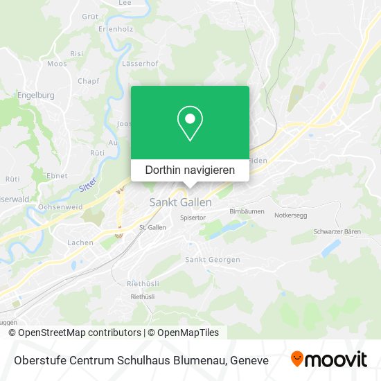 Oberstufe Centrum Schulhaus Blumenau Karte
