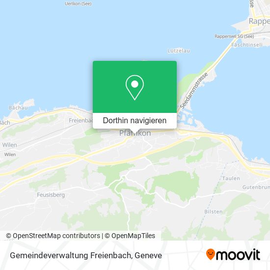 Gemeindeverwaltung Freienbach Karte