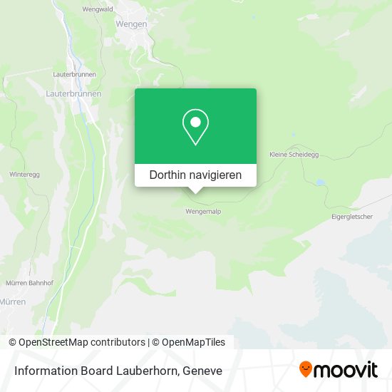 Information Board Lauberhorn Karte
