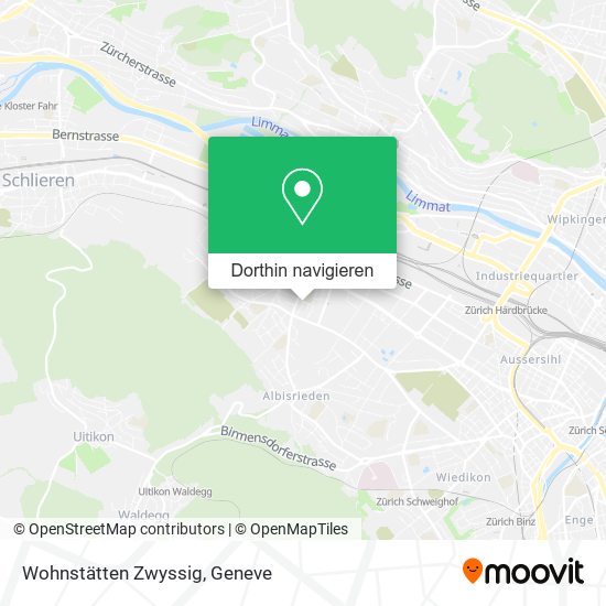 Wohnstätten Zwyssig Karte