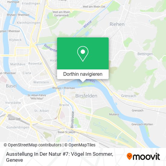 Ausstellung In Der Natur #7: Vögel Im Sommer Karte