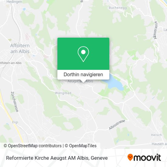 Reformierte Kirche Aeugst AM Albis Karte