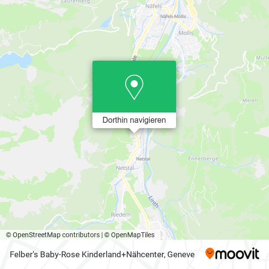 Felber's Baby-Rose Kinderland+Nähcenter Karte
