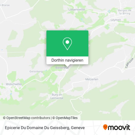Epicerie Du Domaine Du Geissberg Karte
