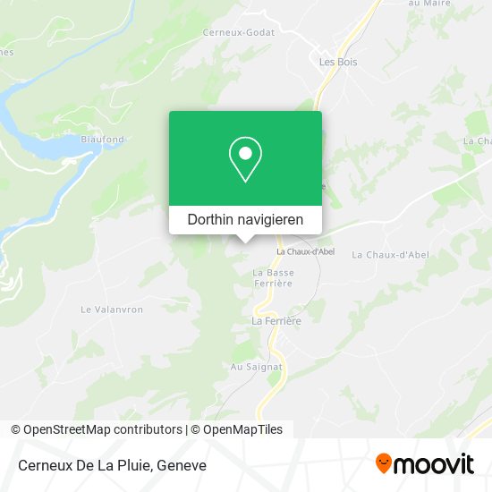 Cerneux De La Pluie Karte