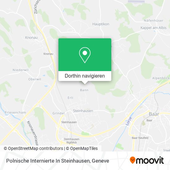 Polnische Internierte In Steinhausen Karte