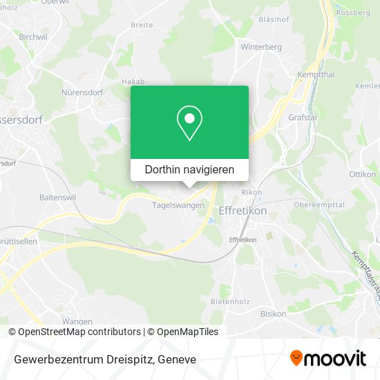 Gewerbezentrum Dreispitz Karte