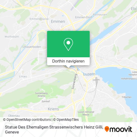 Statue Des Ehemaligen Strassenwischers Heinz Gilli Karte
