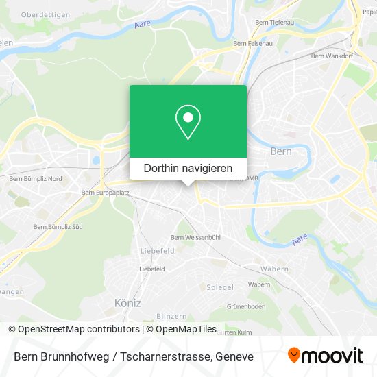 Bern Brunnhofweg / Tscharnerstrasse Karte